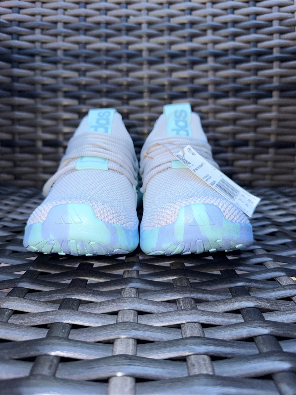 New Adidas Big Girls Size 4 Lite Racer Adapt 7 Sneakers Cloudfoam Shoes